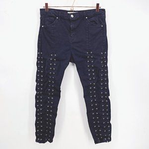 Topshop Moto Lace Up Jamie Jeans
